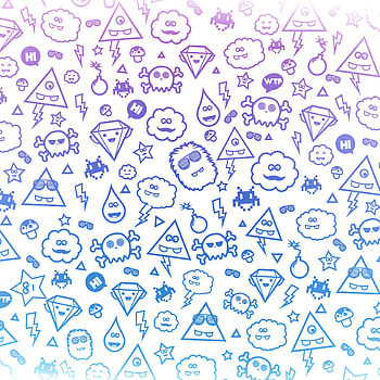 Monster Background Icons, artist, artwork, digital-art HD phone wallpaper