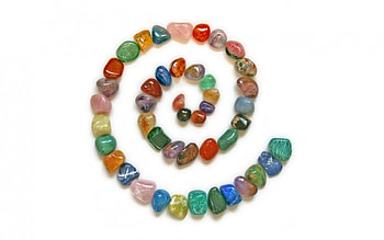 Semiprecious spiral, blue, white, colors, spiral, abstract, rainbow, green, yellow, red, stone, semiprecious HD wallpaper