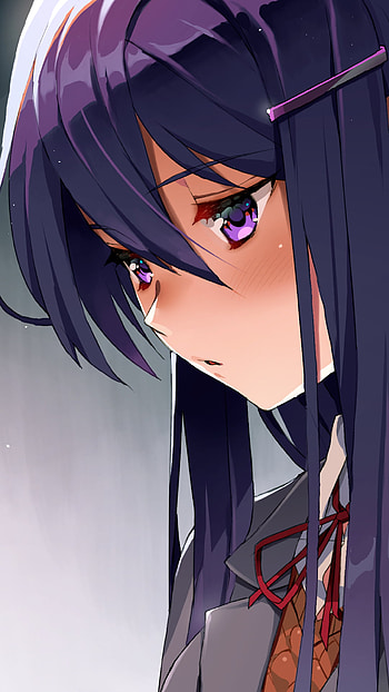 Yuri (Doki Doki Literature Club!), video game, Doki Doki Literature Club! HD phone wallpaper