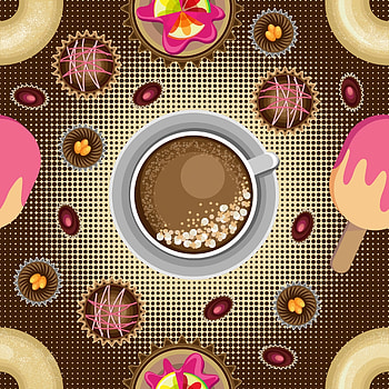 Art, Desert, Candies, Cup, Cappuccino HD phone wallpaper