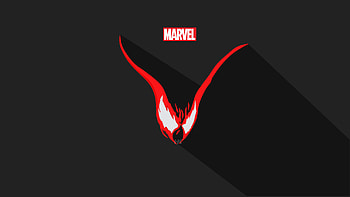Venom Vector Minimalism , venom, superheroes, minimalism, vector, artstation HD wallpaper