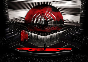 Eurovision 2022 stage, Spectacular visual setup, Exhilarating performances, Unforgettable moments HD wallpaper