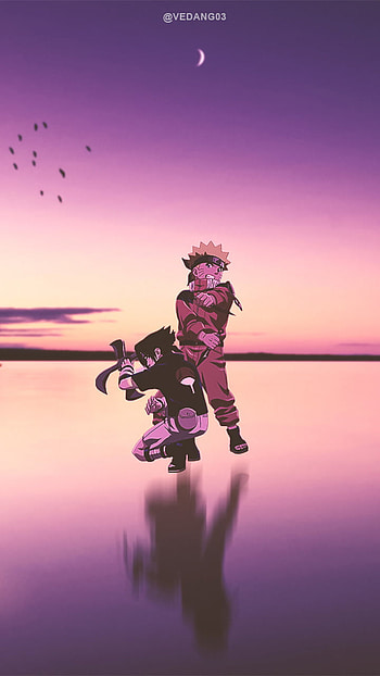 Naruto and Sasuke, animeedits, narutoedit, narutoshippuden, uchiha, narutouzumaki, narutosasuke, sasukeuchiha, Naurto, anime HD phone wallpaper