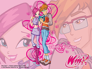 Tecna & Timmy of winx club, timmy, tecna, love, season 2 HD wallpaper