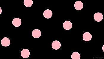pink black spots polka dots light pink HD wallpaper