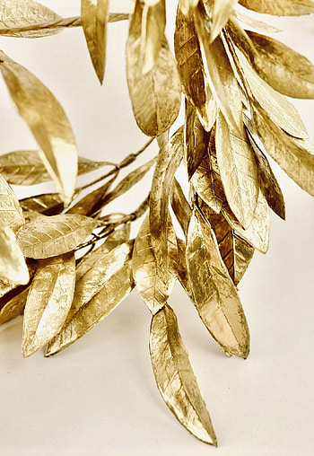 Gold, Bay Leaves HD phone wallpaper