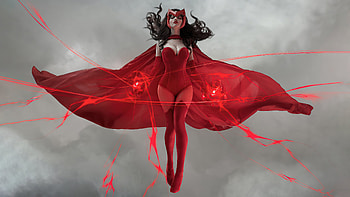 Scarlet Witch Marvel Comic Cosplay, scarlet-witch, superheroes, cosplay, artist, artwork, digital-art, deviantart HD wallpaper