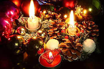 Holidays, New Year, Christmas, Xmas, Candles HD wallpaper