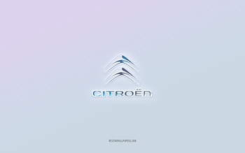 Citroen logo, cut out 3d text, white background, Citroen 3d logo, Citroen emblem, Citroen, embossed logo, Citroen 3d emblem HD wallpaper