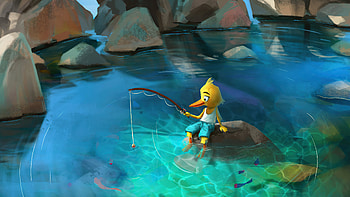 The Fisherman, artist, artwork, digital-art, artstation HD wallpaper