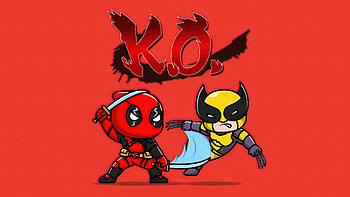 Deadpool And Wolverine Spirit, wolverine, deadpool, superheroes, artist, artwork, digital-art, minimalism HD wallpaper