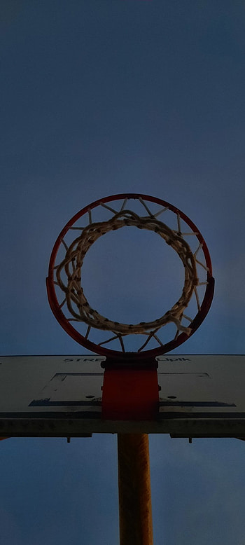 Basketball, sky, basket HD phone wallpaper