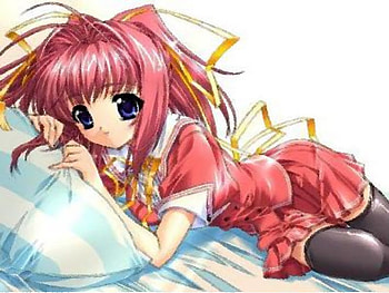 As I Lay, sweet, oil-painting, anime, cute, girl HD wallpaper