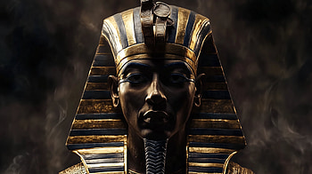 Pharaoh's Legacy: Stunning, Pharaoh, egyptian, ancient Egypt, sculpture, artistic HD wallpaper