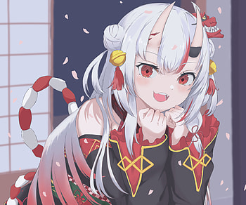 Nakiri Ayame, hololive, Nakiri Ayame, Anime, Virtual Youtuber HD wallpaper