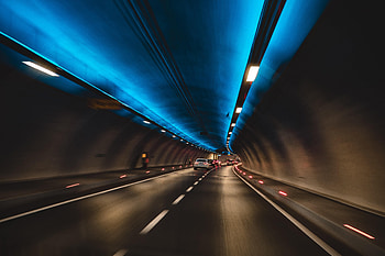 Cities, Cars, Traffic, Movement, Backlight, Illumination, Speed, Tunnel HD wallpaper