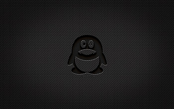 QQ carbon logo, , grunge art, carbon background, creative, QQ black logo, social network, QQ logo, QQ HD wallpaper