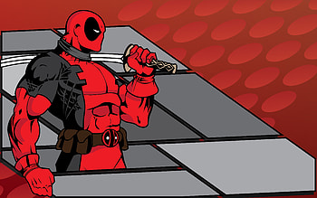 Deadpool Minimalist Background, deadpool, superheroes, minimalism, minimalist HD wallpaper