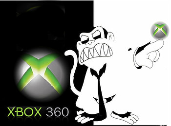 xbox 360, logo, window, monkeys HD wallpaper