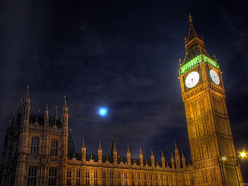 Big Ben, night, london, clock, ben HD wallpaper