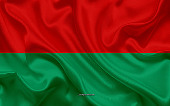 Flag of La Paz, , silk texture, La Paz, Bolivian city, La Paz flag, Bolivia HD wallpaper