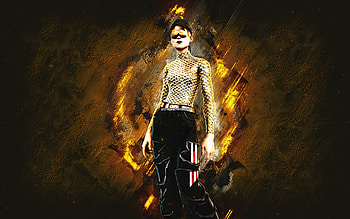 Fortnite Gold Unchained Ramirez Skin, Fortnite, main characters, gold stone background, Gold Unchained Ramirez, Fortnite skins, Gold Unchained Ramirez Skin, Gold Unchained Ramirez Fortnite, Fortnite characters HD wallpaper