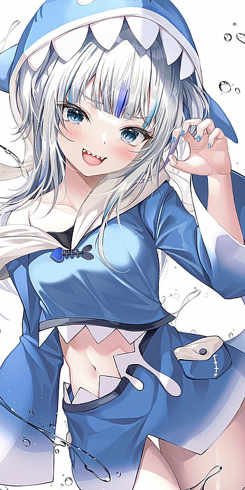 Gawr Gura, organ, mouth HD phone wallpaper