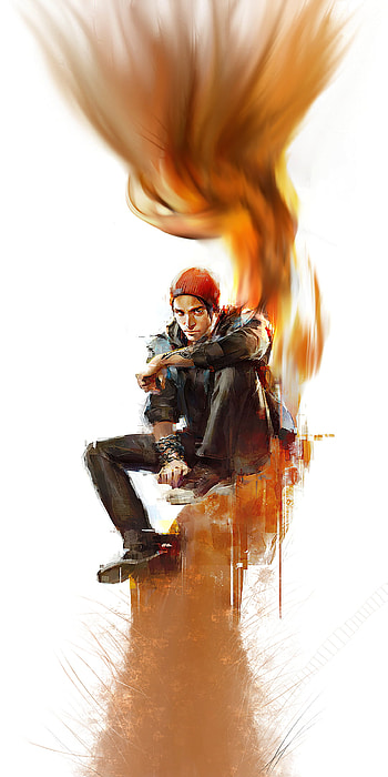 Delsin Just Chillin, video game HD phone wallpaper