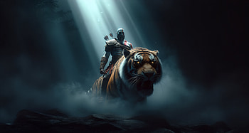 Kratos Justice Through Firepower, kratos, god-of-war, artwork, ai, digital-art, games, video-games, deviantart HD wallpaper