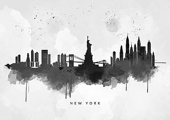 Statue of Liberty, New York Skyline HD wallpaper