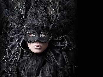 Masquerade, black, mask, beautifu, people, woman, female, nice HD wallpaper