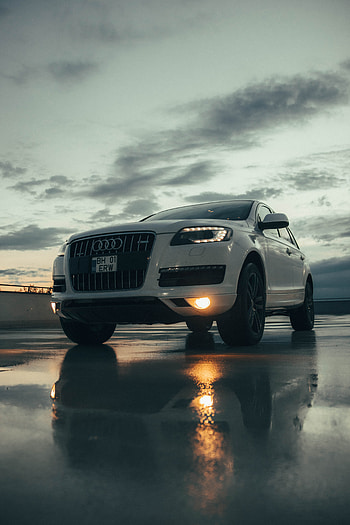 Audi, cloud, sky, cars, car, suv, q7, sport HD phone wallpaper