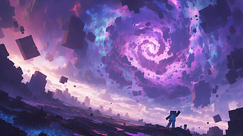 Minecraft Portal: Adventure Awaits, video game, Minecraft, portal HD wallpaper