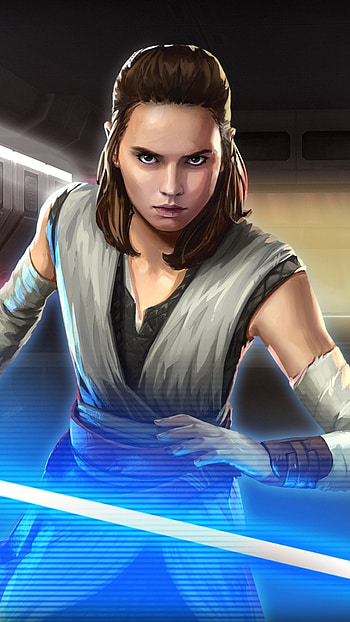 Rey, Galaxy of Heroes, Sony Xperia X HD phone wallpaper