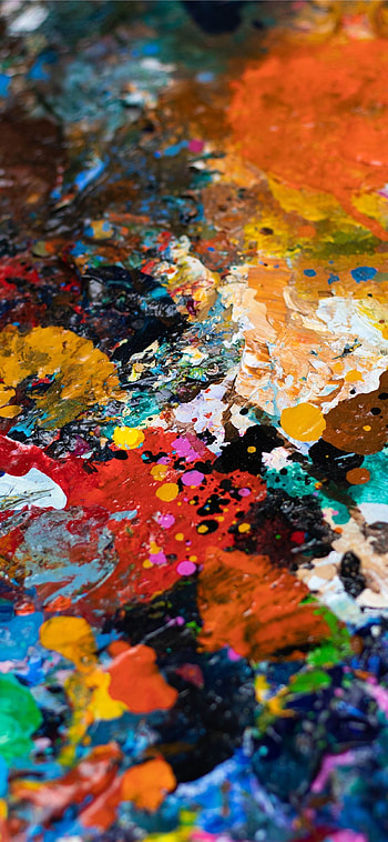 Abstract painting, Art, Colors HD phone wallpaper