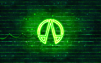 The Expanse green logo, , green brickwall, The Expanse logo, TV Series, The Expanse neon logo, The Expanse HD wallpaper