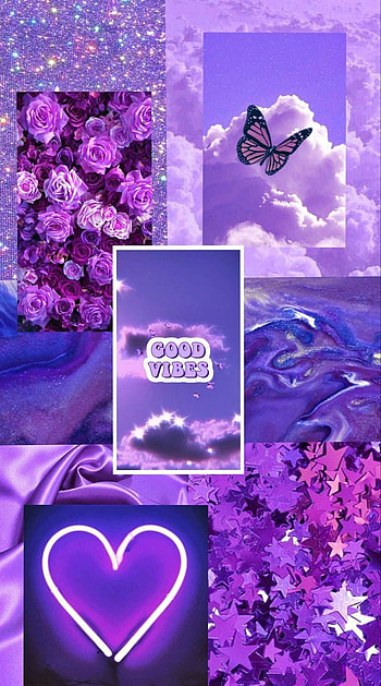 Purple, aesthetic HD phone wallpaper