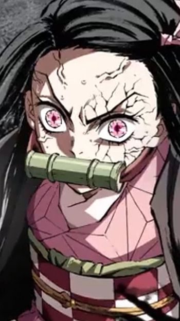 Nezuko, eye, art HD phone wallpaper