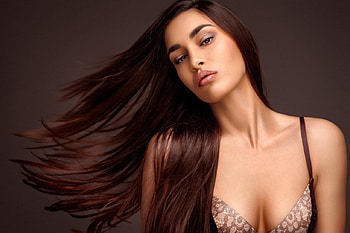 Brunette, model, hair, woman HD wallpaper
