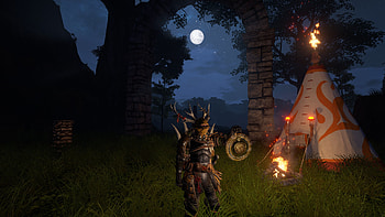 Outward Game Moonlit Campsite, video game, Outward HD wallpaper