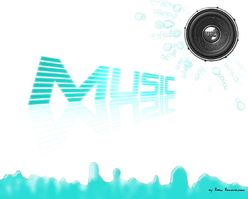 Music, blue, techno, trance HD wallpaper
