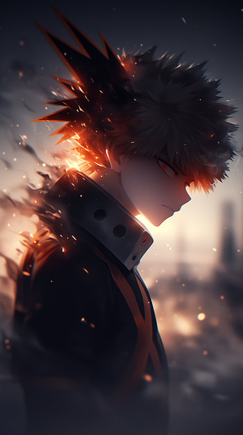Katsuki Bakugou: Fierce My Hero Academia , Anime, My Hero Academia, Katsuki Bakugou HD phone wallpaper