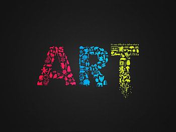 ART, art, typography, colorful HD wallpaper