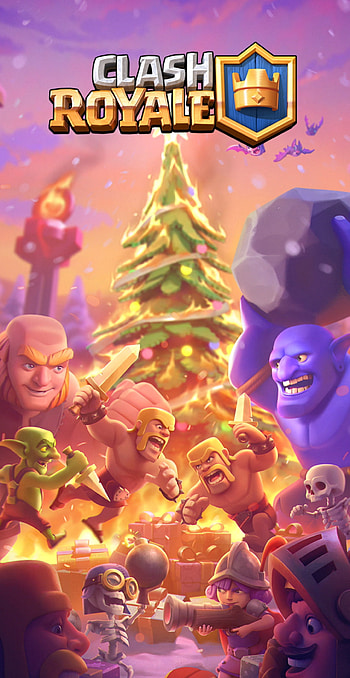 Clash Royal, Christmas, Clash of Clans, Supercell, anime HD phone wallpaper