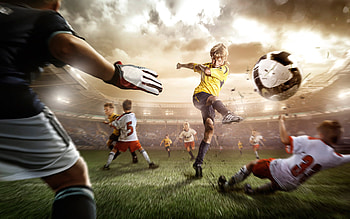 Playing Football | HD wallpaper