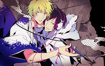 501409, durarara, heads, anime, heiwajima shizuo, orihara izaya HD wallpaper