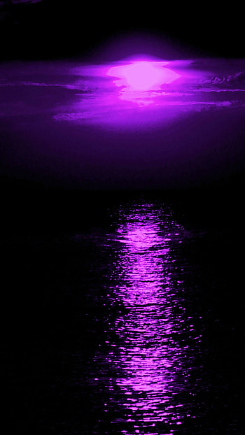 Purple Color, Sunset HD phone wallpaper