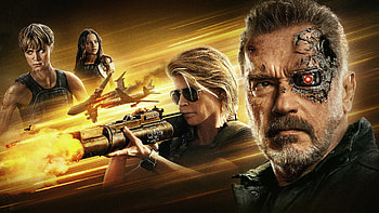 Sarah Connor, Arnold Schwarzenegger, , Intense characters HD wallpaper
