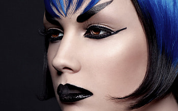 Make up, face, goth, girl HD wallpaper