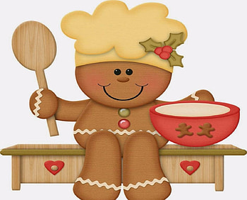 Gingerbread Man, Abstract, Gingerbread, Art, Digital, Hat, Fantasy HD wallpaper